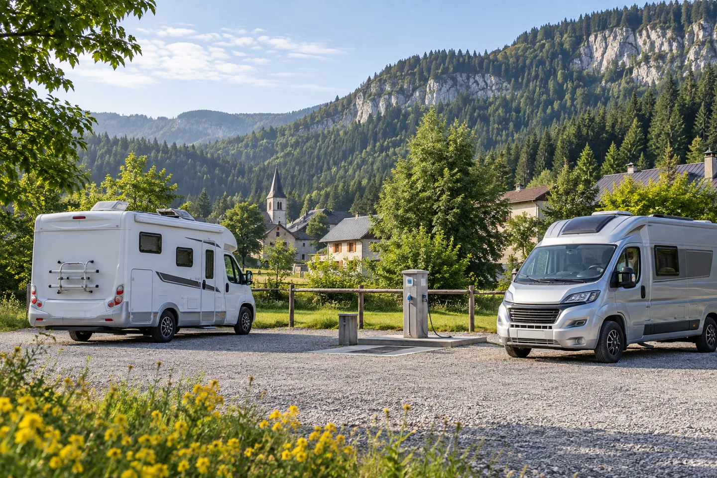 Aire de services pour camping-cars à Mijoux